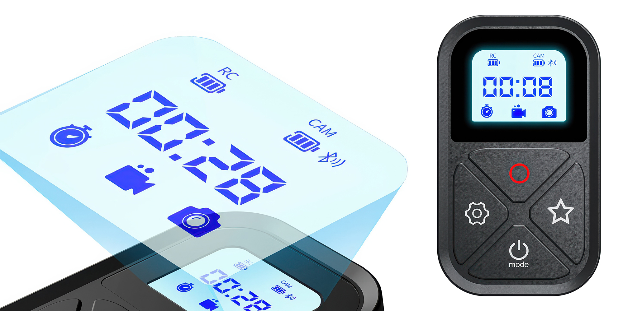 Pilot Telesin GP-RMT-T10 do kamer GoPro Hero 8 / 9 / 10 / 11 / 12 / Max